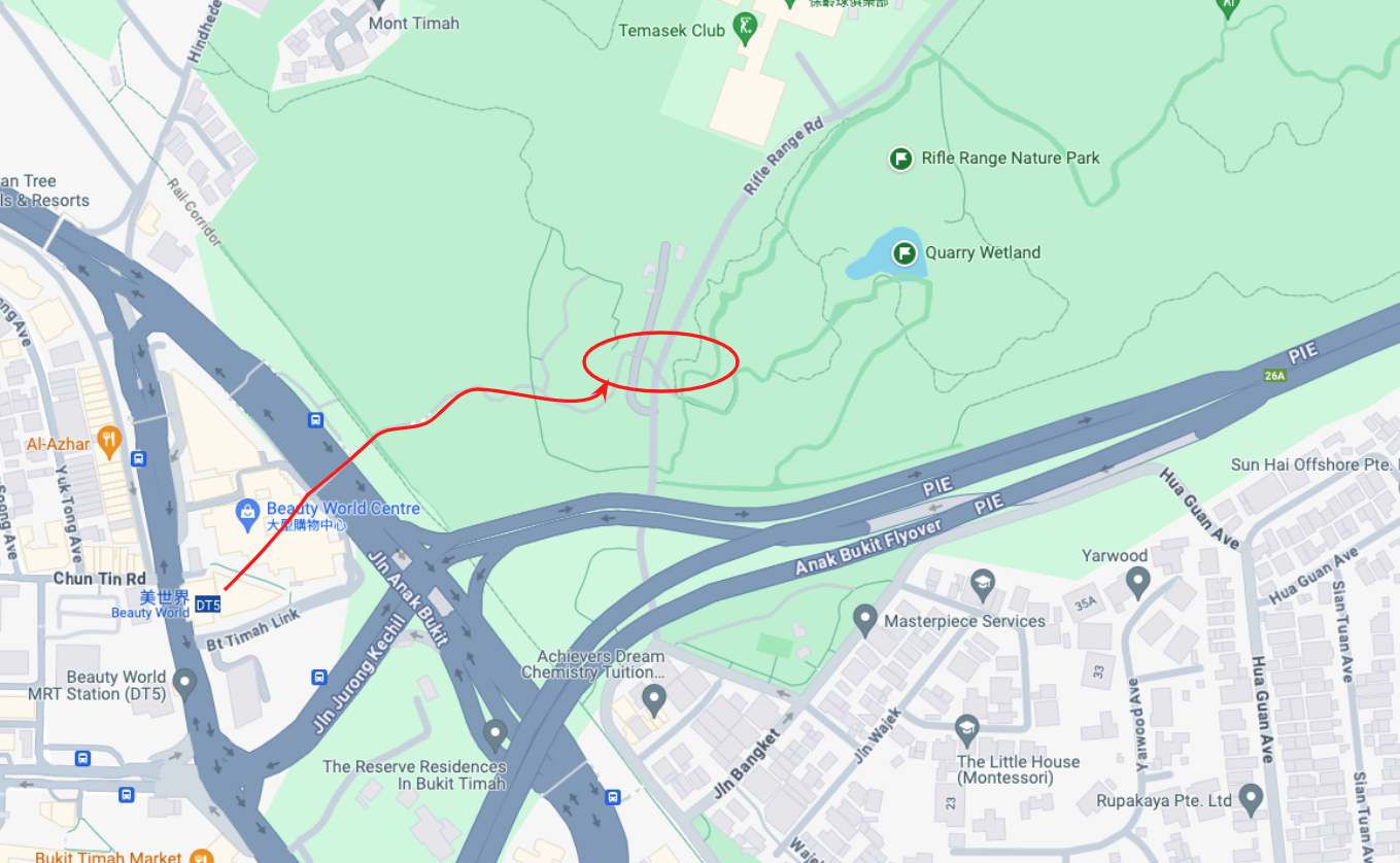 射靶場自然公園地圖與休息廁所位置
