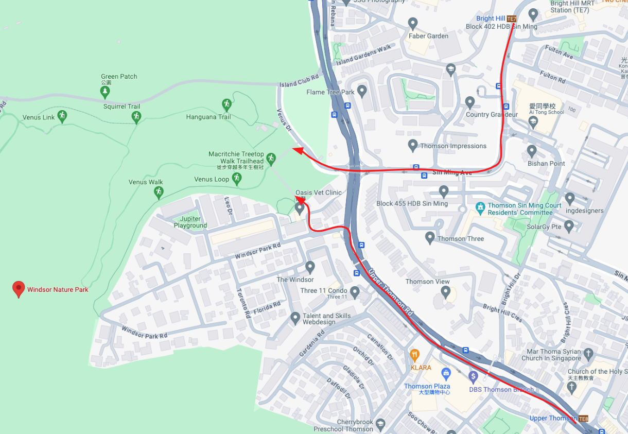 溫莎自然公園地圖